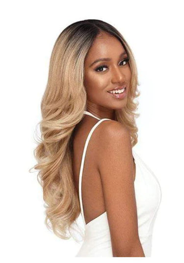 OUTRE LACE FRONT WIG PERFECT HAIR LINE SYNTHETIC 13X6 - GENEVA, SIDE VIEW Sareya Beauty supply store in calgary